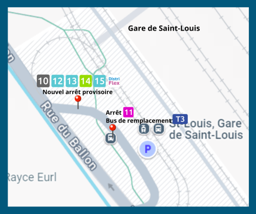 Travaux Tram 3 - Gare