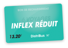 Carte Inflex 6 voyages réduit (13.20 €)